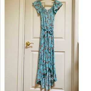 High low maxi dress
